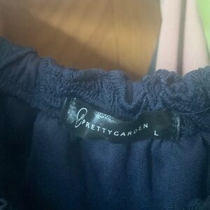 Pretty garden on or off the shoulder dress size L